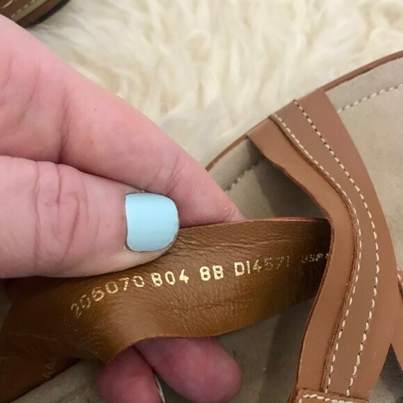 Cole Haan X Nike Air Women's Strappy Brown Leather Comfort Walking Sandal Size 8 - Picture 9 of 12